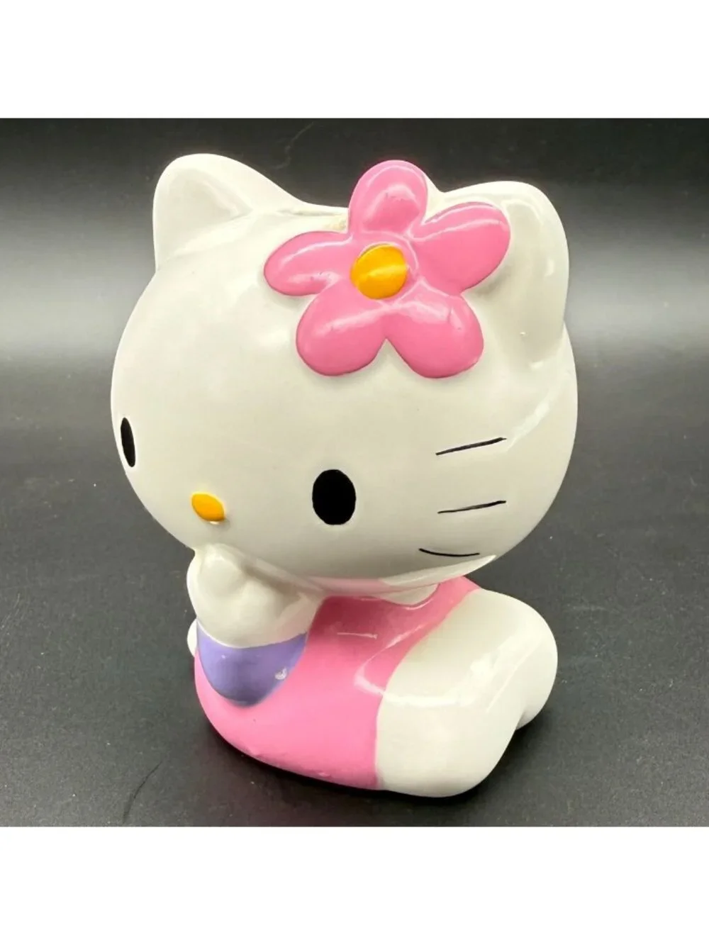 Vintage 2000 Sanrio Hello Kitty Ceramic Bathroom Toothbrush Holder